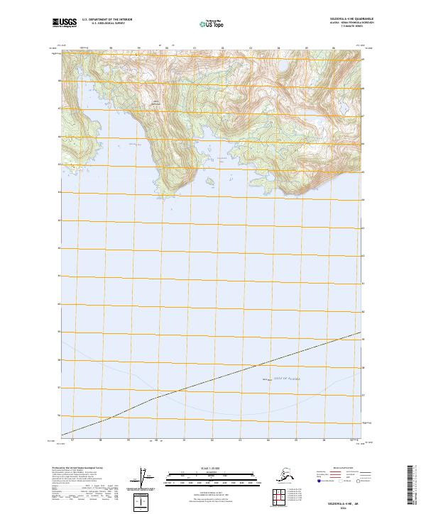 Seldovia A-4 NE 2024 topographic map thumbnail