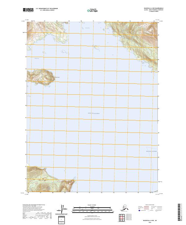 Seldovia A-4 NW 2024 topographic map thumbnail