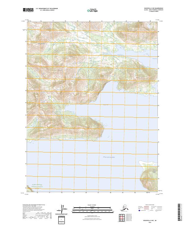 Seldovia A-5 NE 2024 topographic map thumbnail