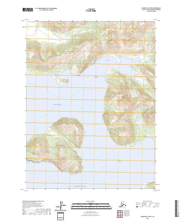 Seldovia A-5 NW topographic map thumbnail