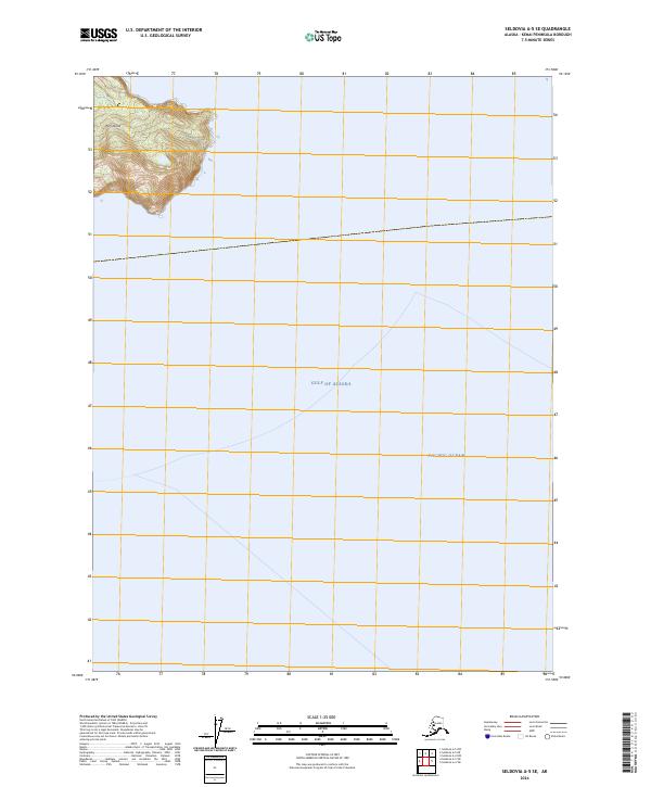 Seldovia A-5 SE topographic map thumbnail