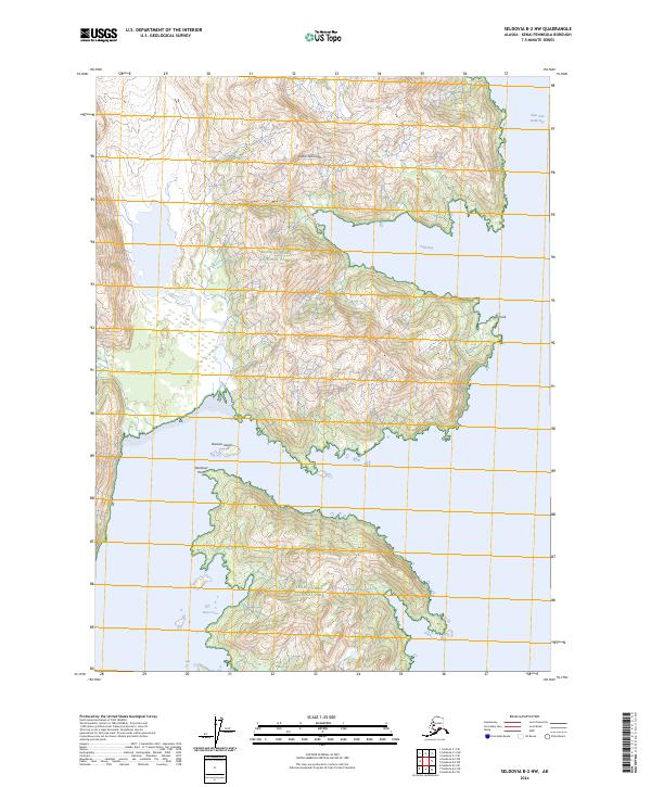 Seldovia B-2 NW topographic map thumbnail
