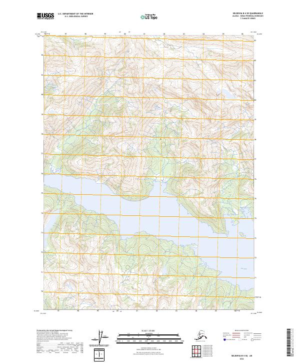 Seldovia B-4 SE topographic map thumbnail