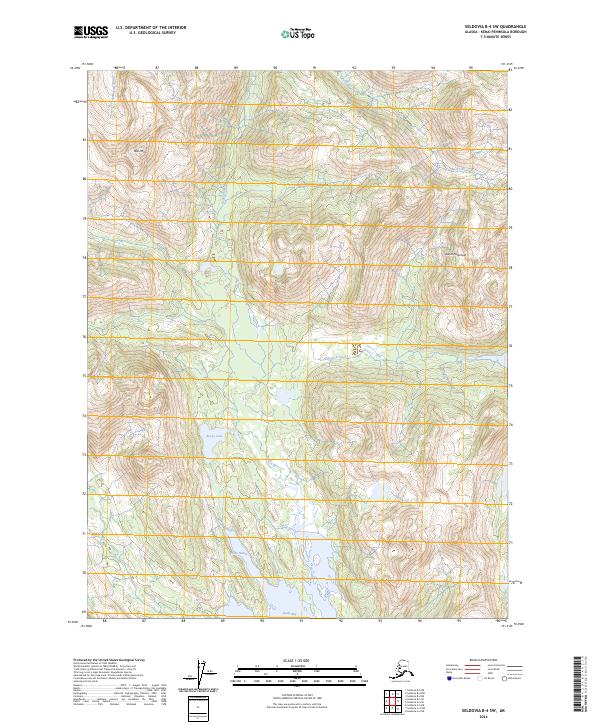 Seldovia B-4 SW topographic map thumbnail