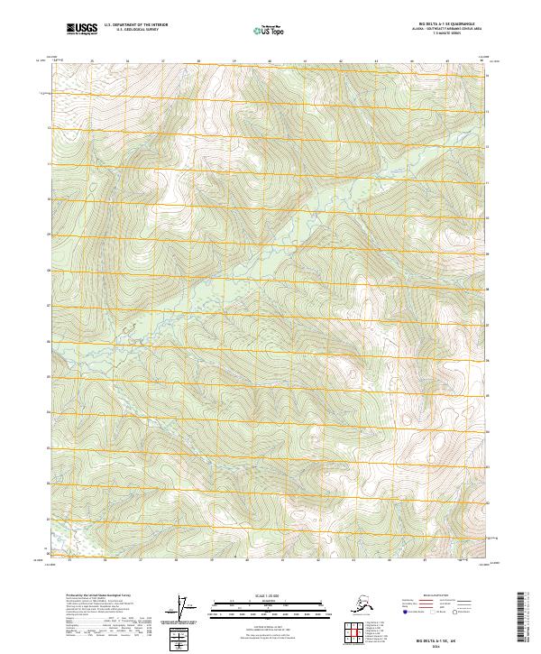 Big Delta A-1 SE topographic map thumbnail