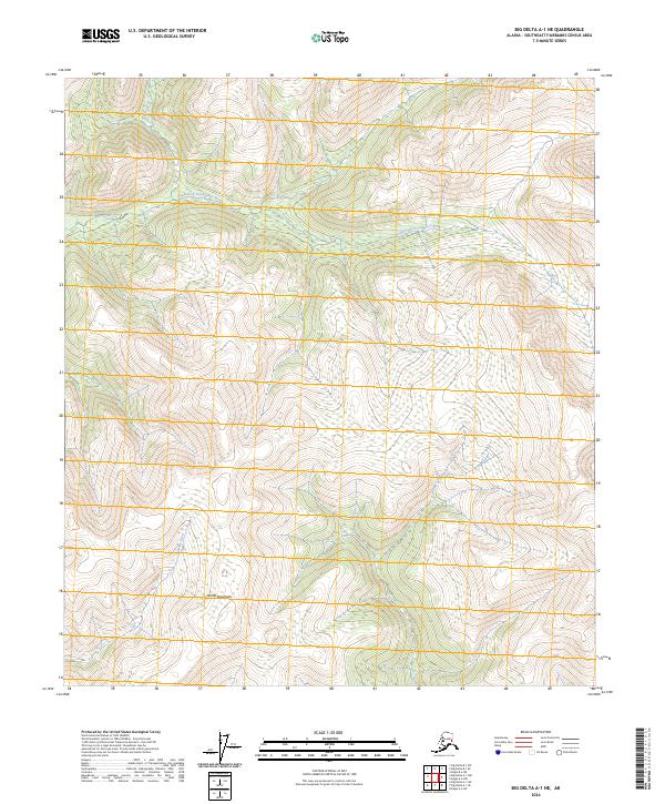 Big Delta A-1 NE topographic map thumbnail