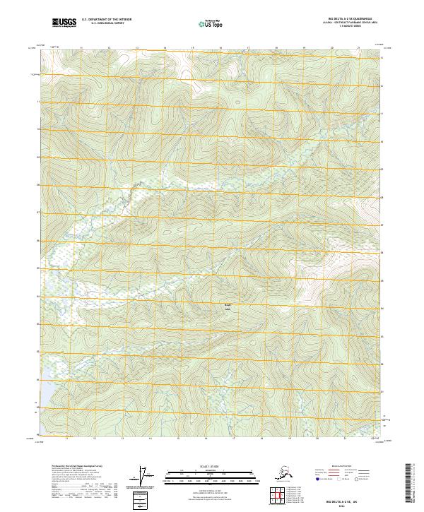 Big Delta A-2 SE topographic map thumbnail
