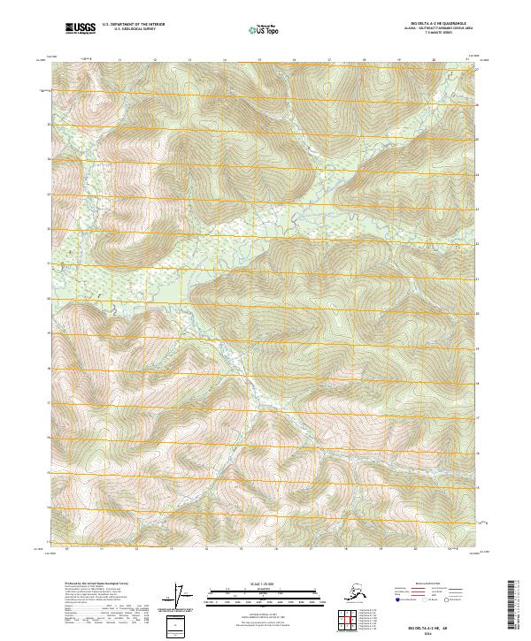 Big Delta A-2 NE topographic map thumbnail