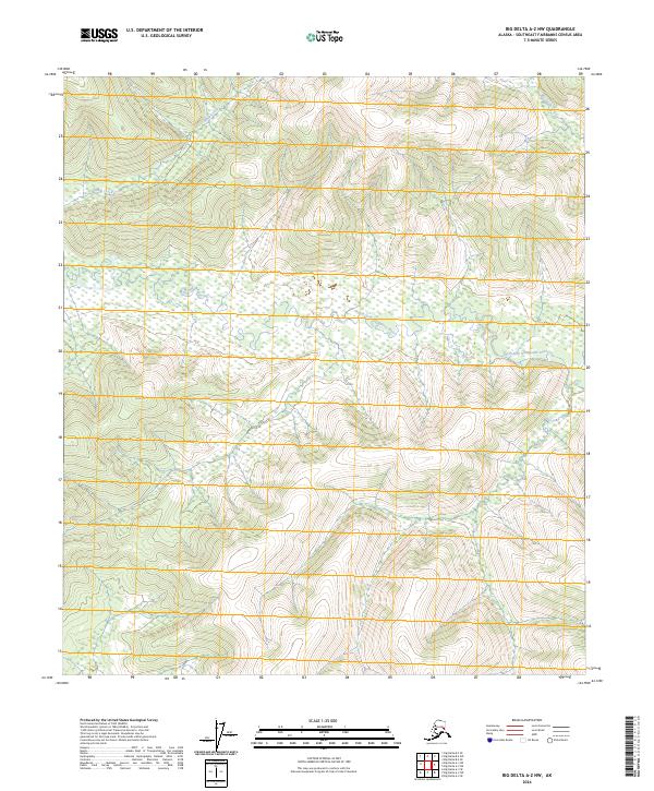 Big Delta A-2 NW topographic map thumbnail