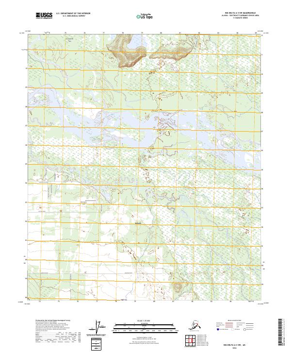 Big Delta A-3 SW topographic map thumbnail