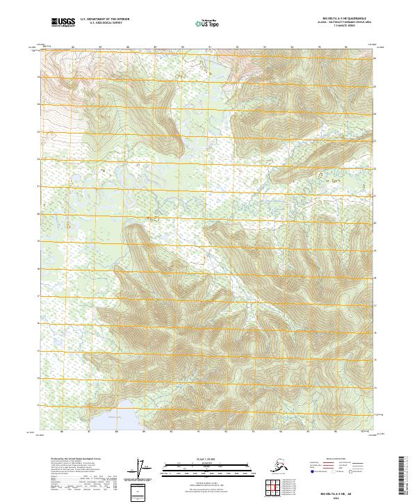 Big Delta A-3 NE topographic map thumbnail
