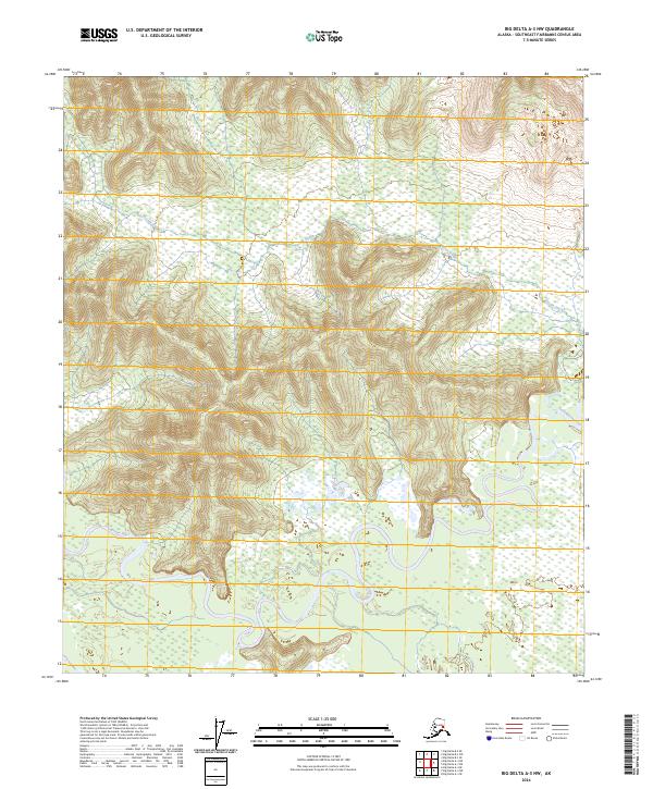 Big Delta A-3 NW topographic map thumbnail