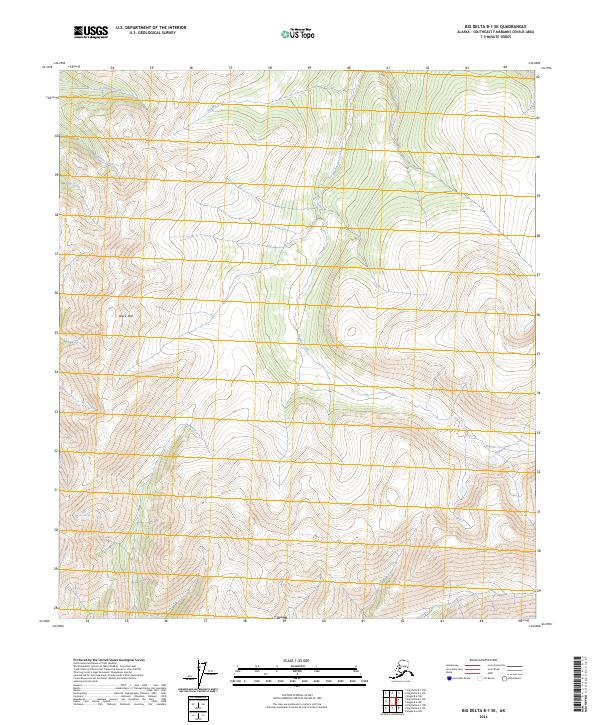 Big Delta B-1 SE topographic map thumbnail