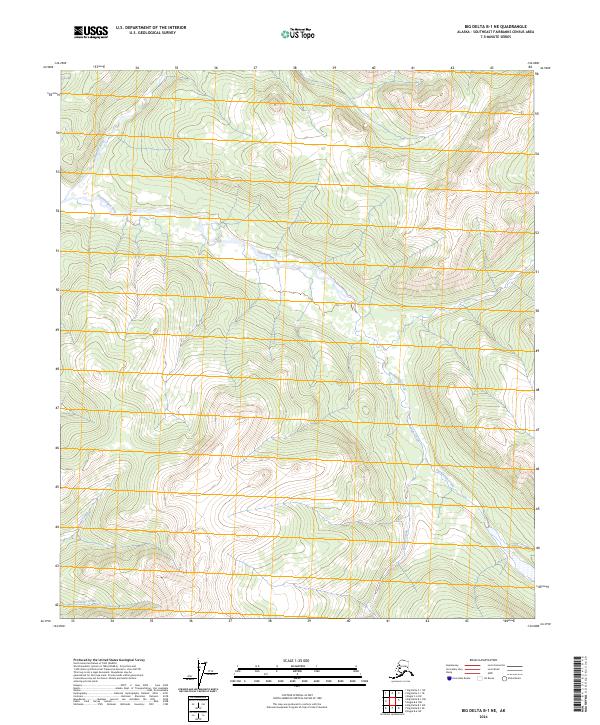 Big Delta B-1 NE topographic map thumbnail