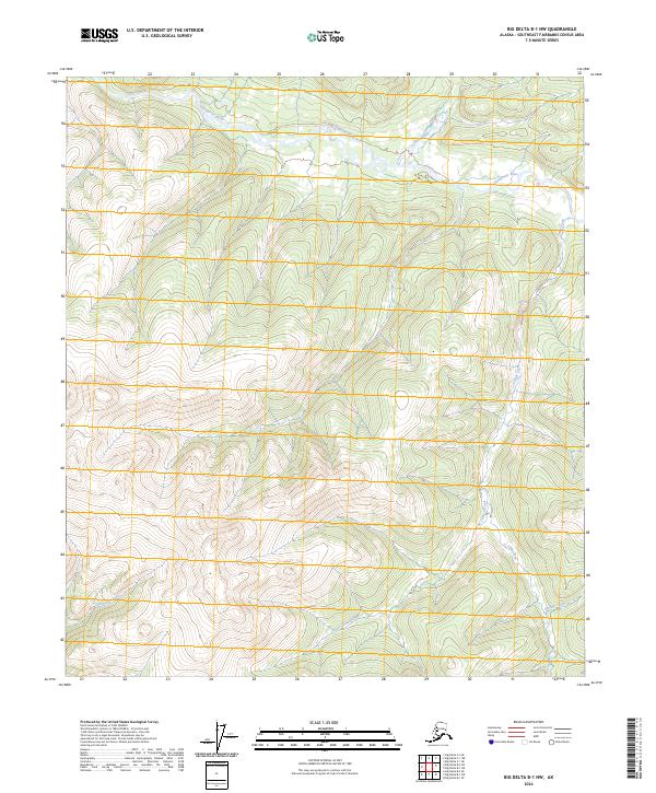 Big Delta B-1 NW topographic map thumbnail