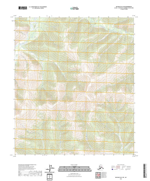 Big Delta B-2 SW topographic map thumbnail