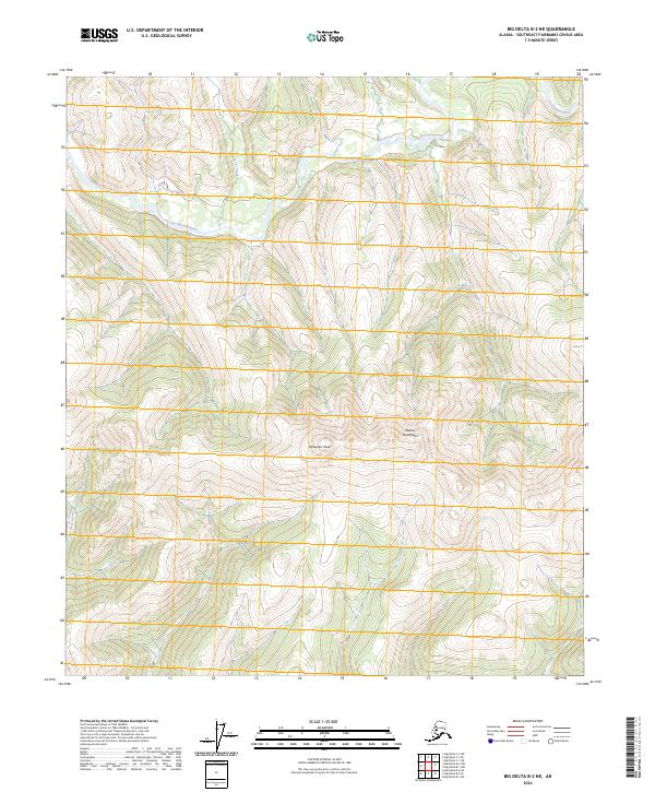 Big Delta B-2 NE topographic map thumbnail