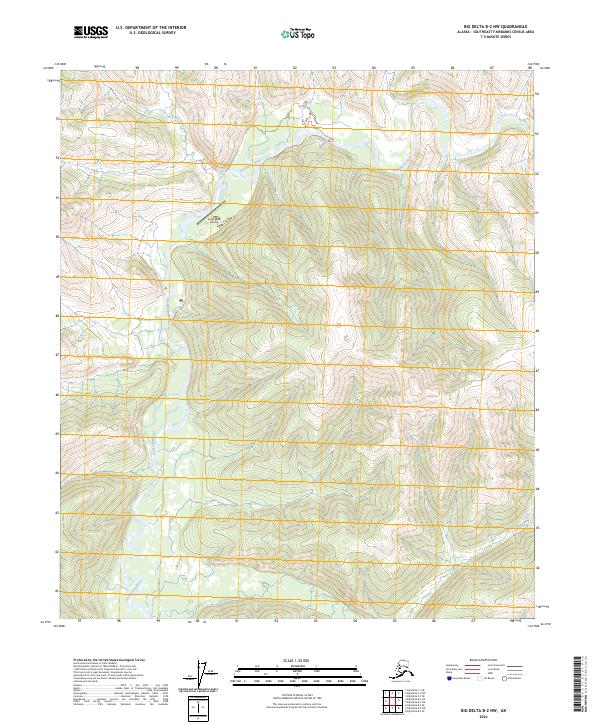 Big Delta B-2 NW topographic map thumbnail