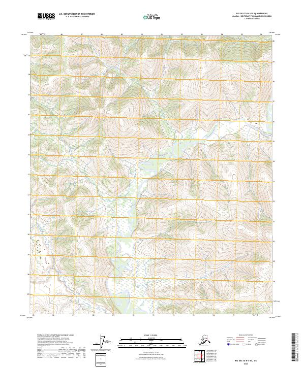 Big Delta B-3 SE topographic map thumbnail