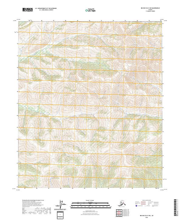 Big Delta B-3 NE topographic map thumbnail