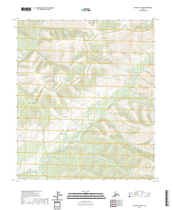 Big Delta B-3 NW topographic map thumbnail