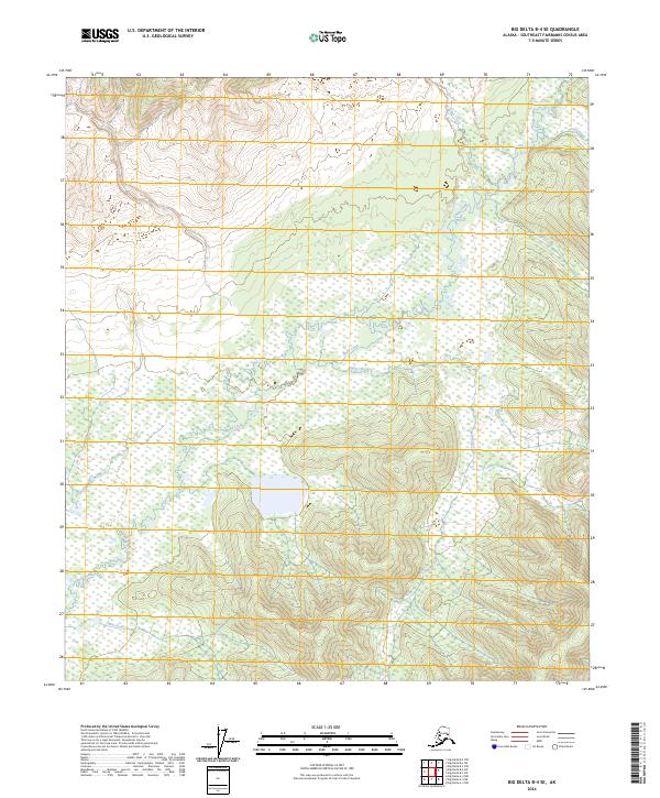 Big Delta B-4 SE topographic map thumbnail