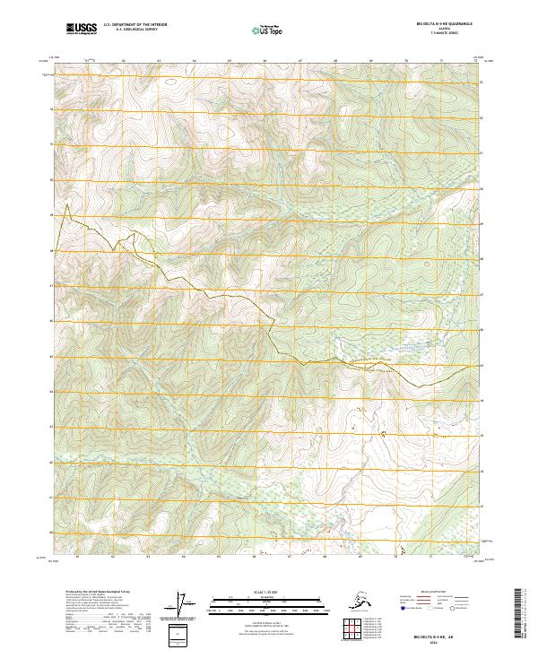Big Delta B-4 NE topographic map thumbnail