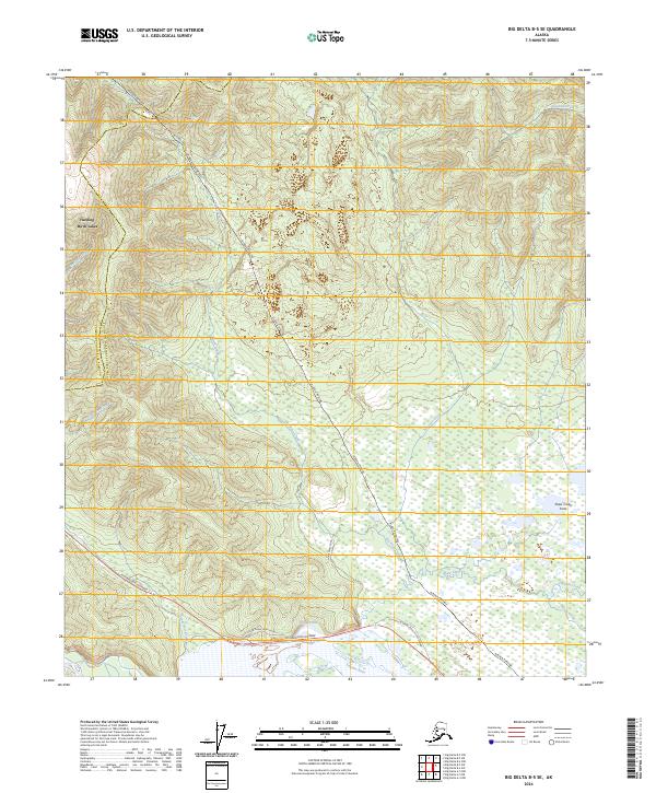 Big Delta B-5 SE topographic map thumbnail
