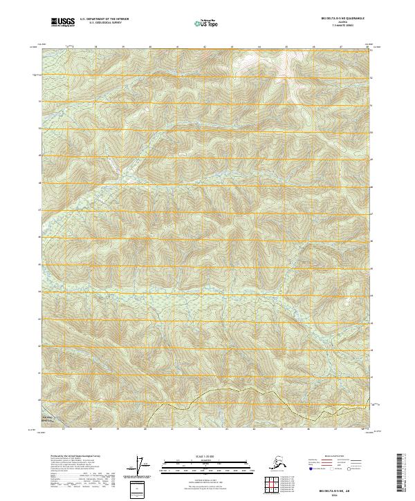 Big Delta B-5 NE topographic map thumbnail