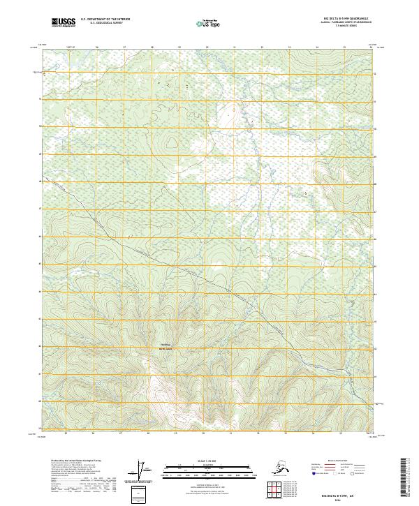 Big Delta B-5 NW topographic map thumbnail