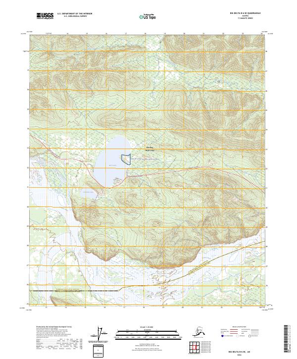 Big Delta B-6 SE topographic map thumbnail