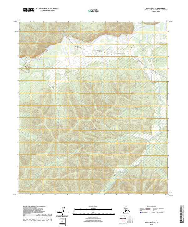 Big Delta B-6 NE topographic map thumbnail