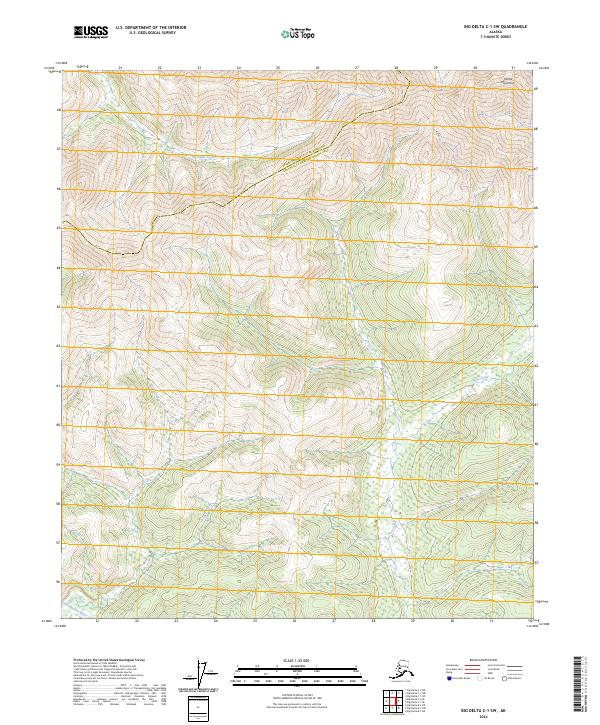 Big Delta C-1 SW topographic map thumbnail