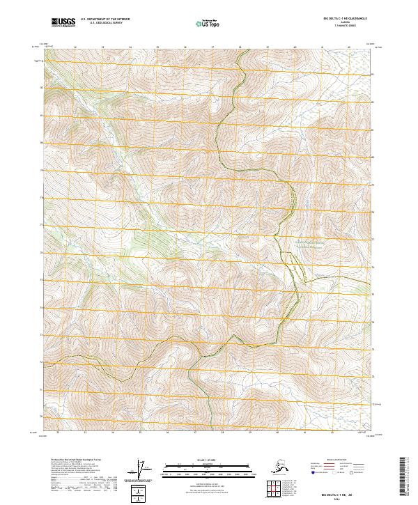 Big Delta C-1 NE topographic map thumbnail