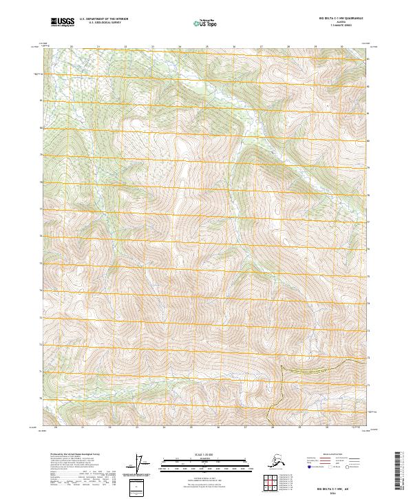 Big Delta C-1 NW topographic map thumbnail
