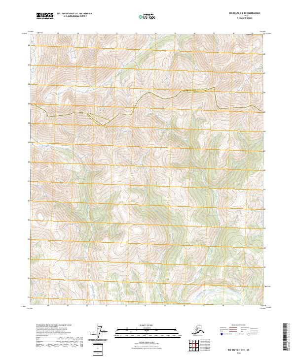 Big Delta C-2 SE topographic map thumbnail