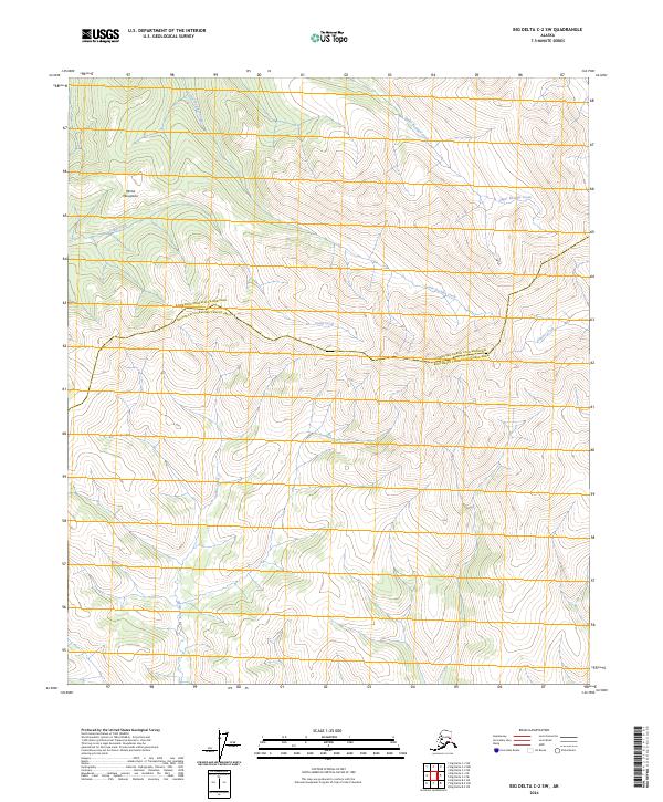 Big Delta C-2 SW topographic map thumbnail