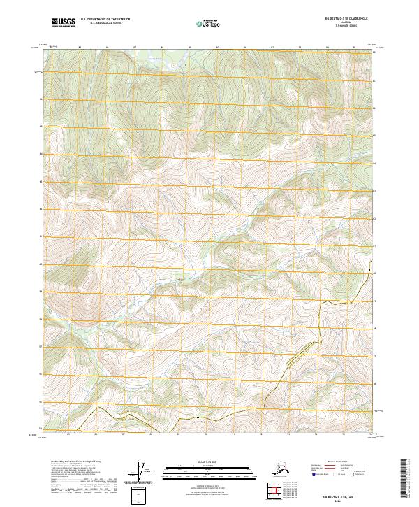 Big Delta C-3 SE topographic map thumbnail