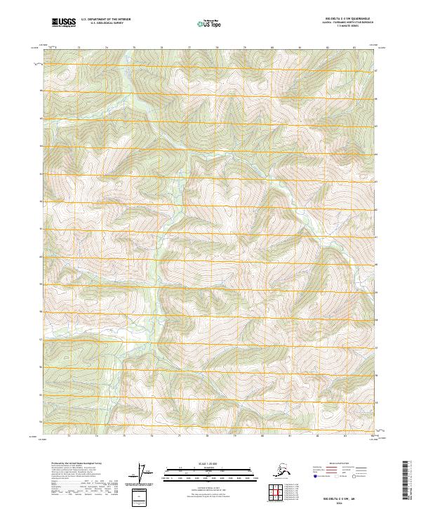 Big Delta C-3 SW topographic map thumbnail
