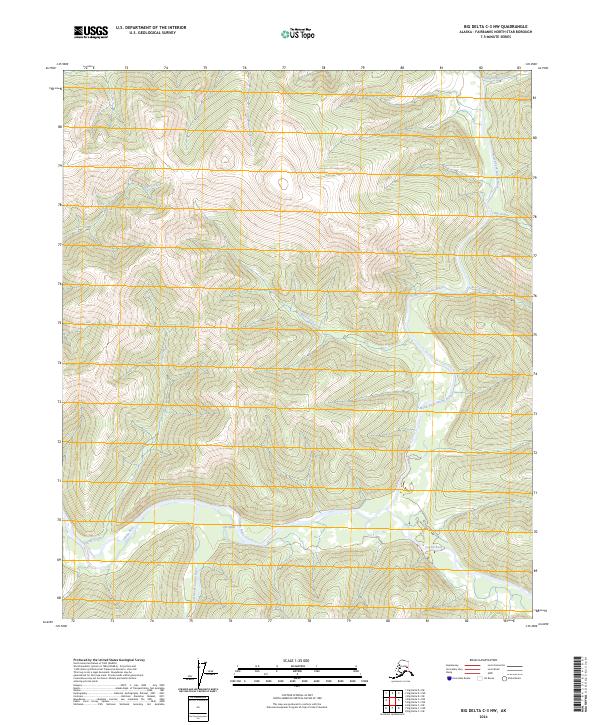Big Delta C-3 NW topographic map thumbnail