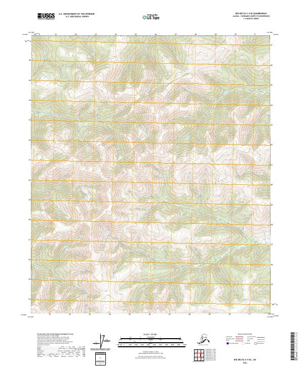 Big Delta C-4 SE topographic map thumbnail