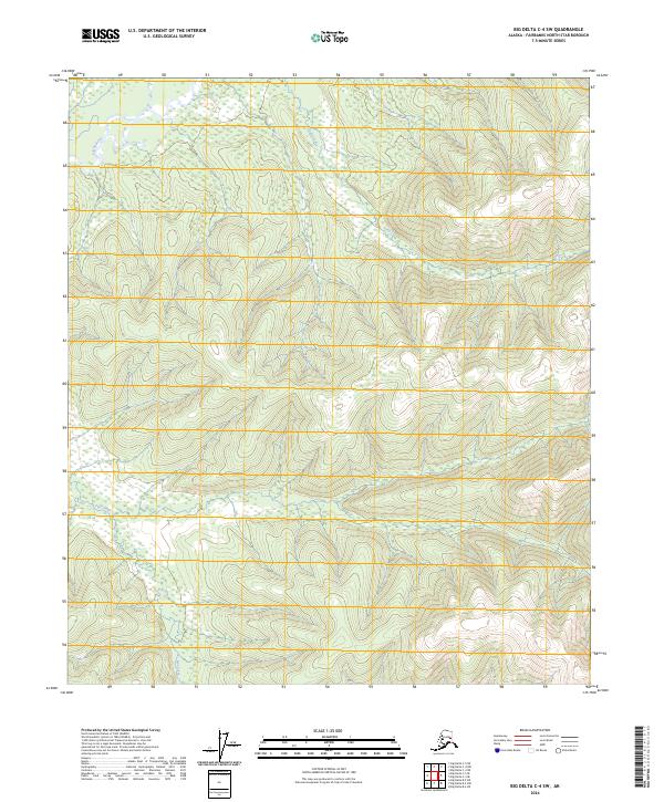 Big Delta C-4 SW topographic map thumbnail