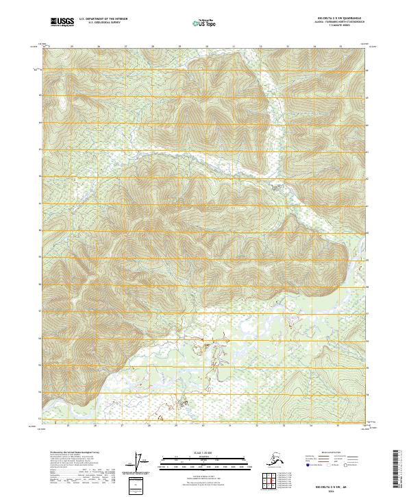 Big Delta C-5 SW topographic map thumbnail
