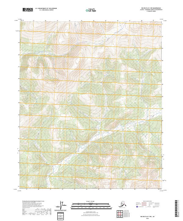 Big Delta D-1 NW topographic map thumbnail