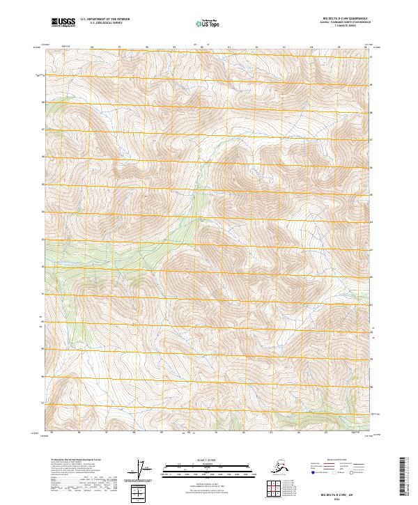 Big Delta D-2 NW topographic map thumbnail