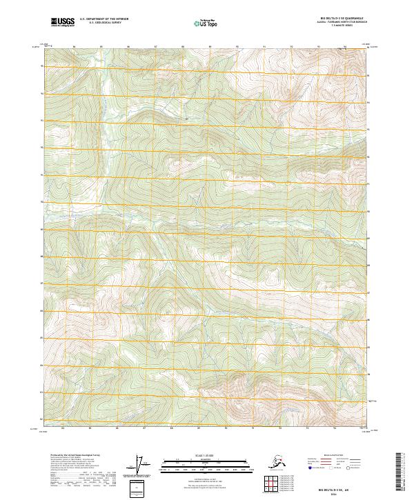 Big Delta D-3 SE topographic map thumbnail