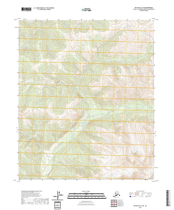 Big Delta D-3 NE topographic map thumbnail