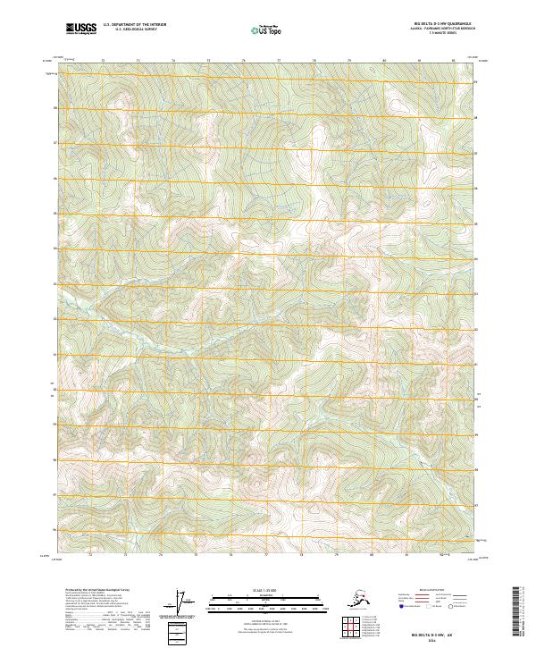 Big Delta D-3 NW topographic map thumbnail