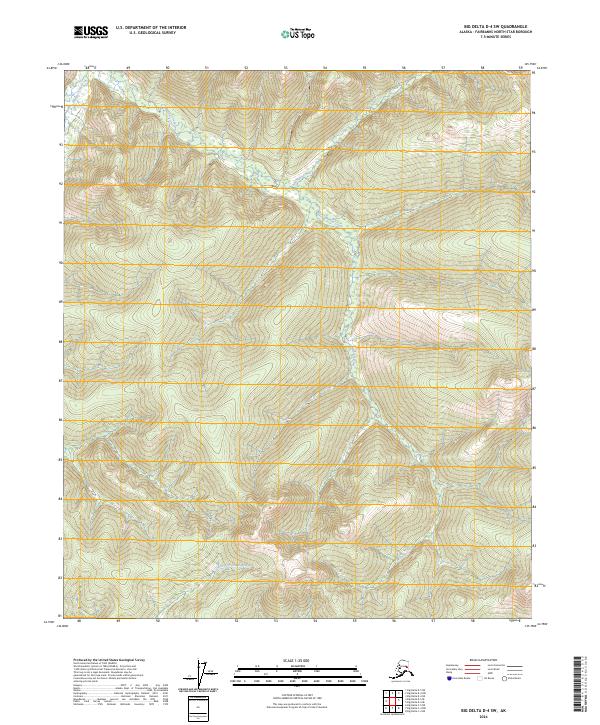 Big Delta D-4 SW topographic map thumbnail