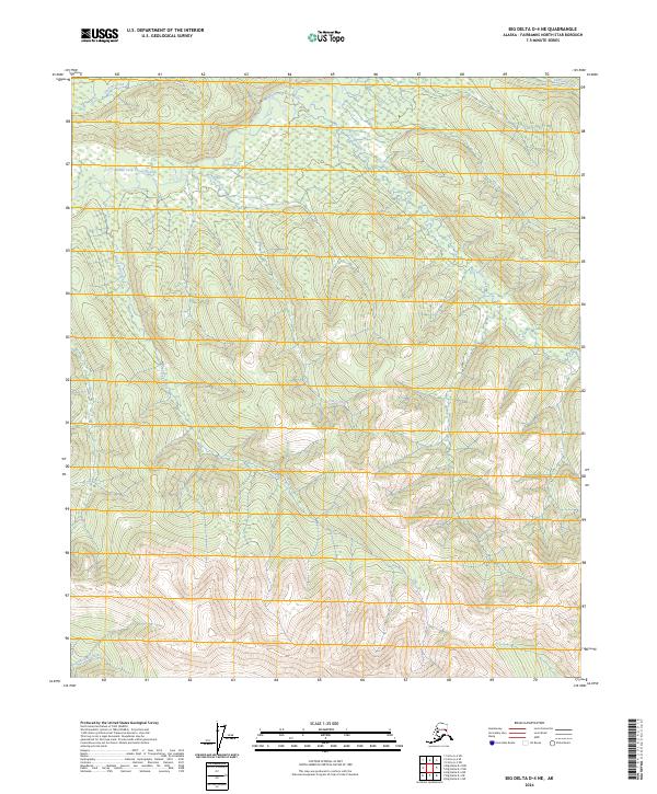 Big Delta D-4 NE 2024 topographic map thumbnail